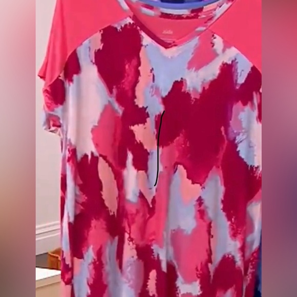 zuda z-refresh Dolman Sleep Dress, color: Melon Palette NWOT - Picture 2 of 3